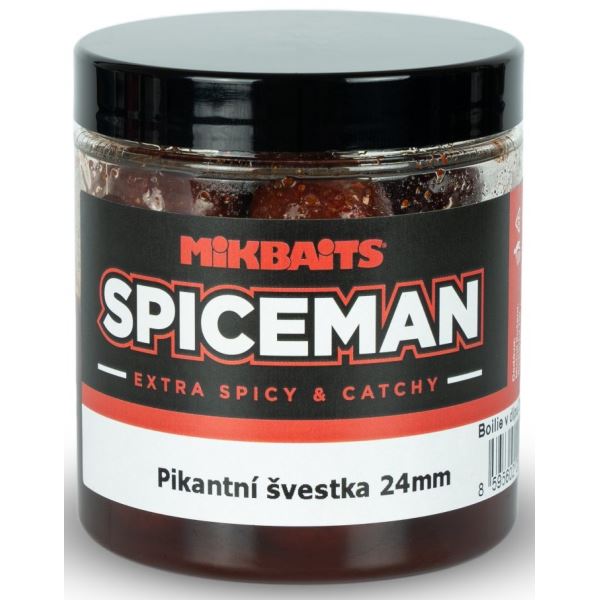 Mikbaits Boilie V Dipu Spiceman Pikantní Švestka 250 ml