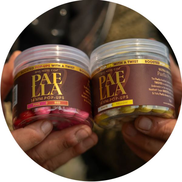 One More Cast Plovoucí Boilie Boosted Fluoro Pop-Ups Paella 70 g 14 mm