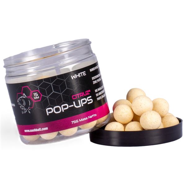 Nash Plovoucí Boilie Pop Ups Citruz White 75 g