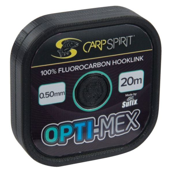 Carp Spirit Fluorocarbon Opti-Mex Hooklink Čirá 20 m