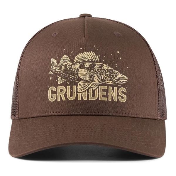 Grundéns Kšiltovka King Of The Lakes Trucker Brown