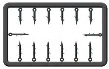 Cralusso Trn Plastic Bait Spike 14 ks - 5+7 mm