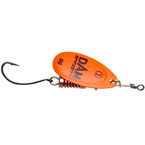 Dam Třpytka Effzett Spinner With Single Hooks Sinking Orange