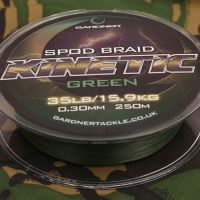 Gardner Splétaná Šňůra Kinetic Spod Braid Zelená 250 m Průměr 0,30 mm / Nosnost 15,9 kg (1)