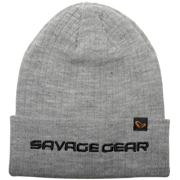 Savage Gear Čepice Fold Up Beanie One Size Light Grey Melange