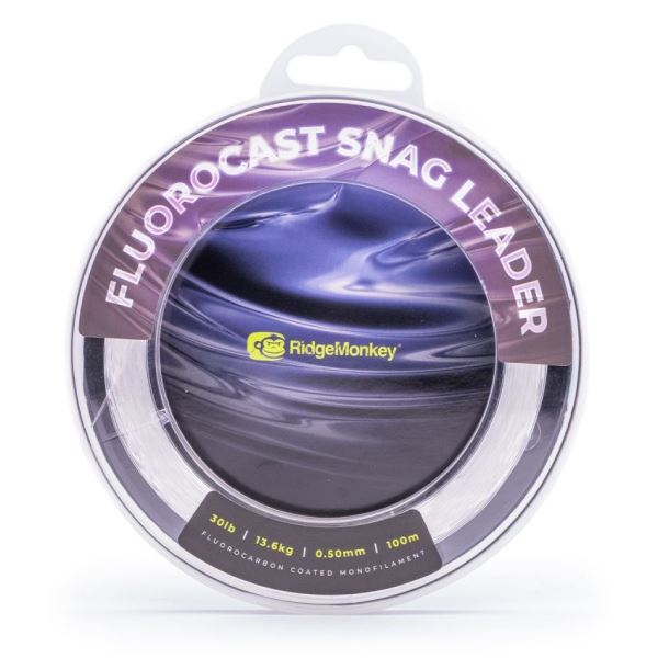 RidgeMonkey Vlasec Fluorocast Snag Leader 100 m Clear