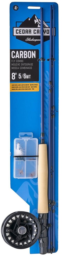 Shakespere prut cedar canyon carbon fly kit 2,44 m #5/6 4 díly