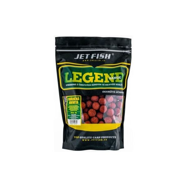 Jet Fish Boilie Legend Range Kořeněná Kreveta