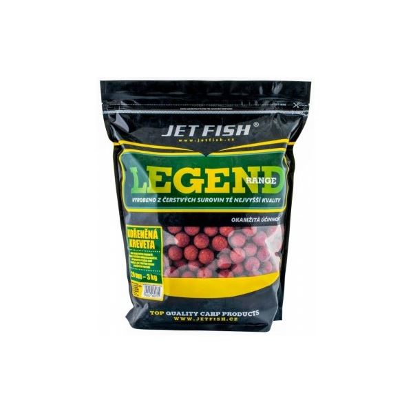 Jet Fish Boilie Legend Range Kořeněná Kreveta