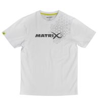 Matrix Tričko White Hex Print T-Shirt Matrix Tričko White Hex Print T-Shirt
