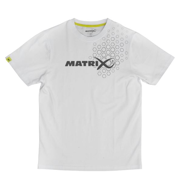 Matrix Tričko White Hex Print T-Shirt