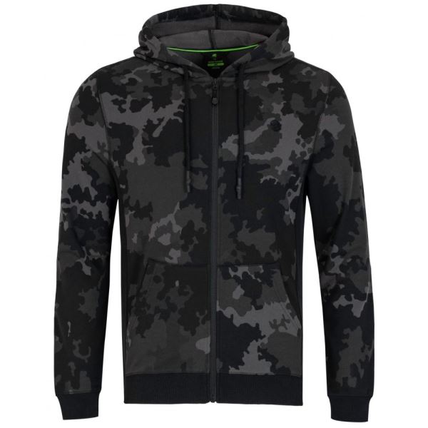 Korda Mikina Zip Hoodie Black Kamo