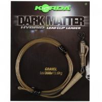 Korda Koncová Montáž Dark Matter Leader Hybrid Lead Clip 40 lb 1 m (1)
