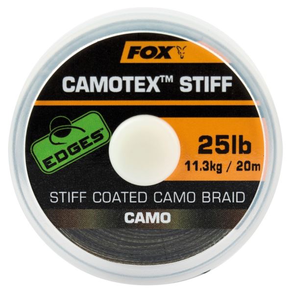 Fox Návazcová Šňůrka Edges Camotex Stiff 20 m