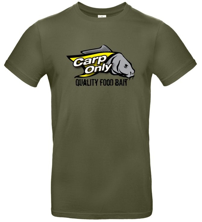 Carp only tričko exact khaki-velikost m
