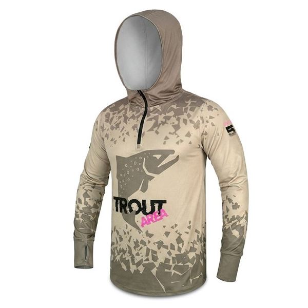 Delphin Tričko s Kapucí UV ARMOR 50+ Trout