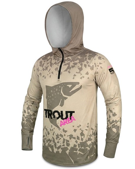 Levně Delphin tričko s kapucí uv armor 50+ trout - s