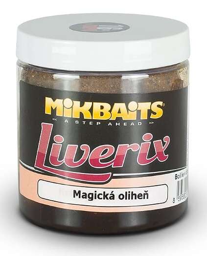 Mikbaits boilies v dipu liverix magická oliheň 250 g - 20 mm