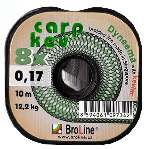 Broline Pletená Šňůra Carp Kev Green