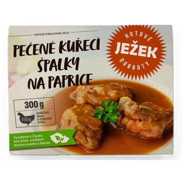 Ježkovy Krabičky Pečené Kuřecí Špalky Na Paprice 300 g