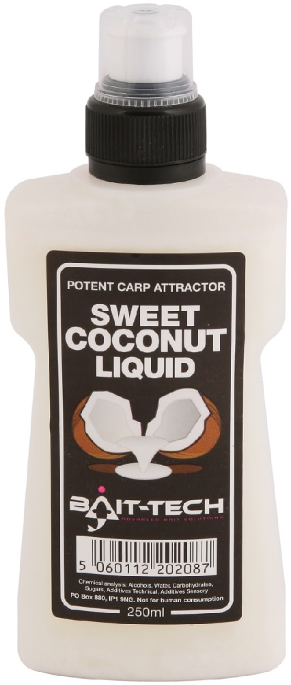 Levně Bait-tech tekutý posilovač liquid sweet coconut 250 ml