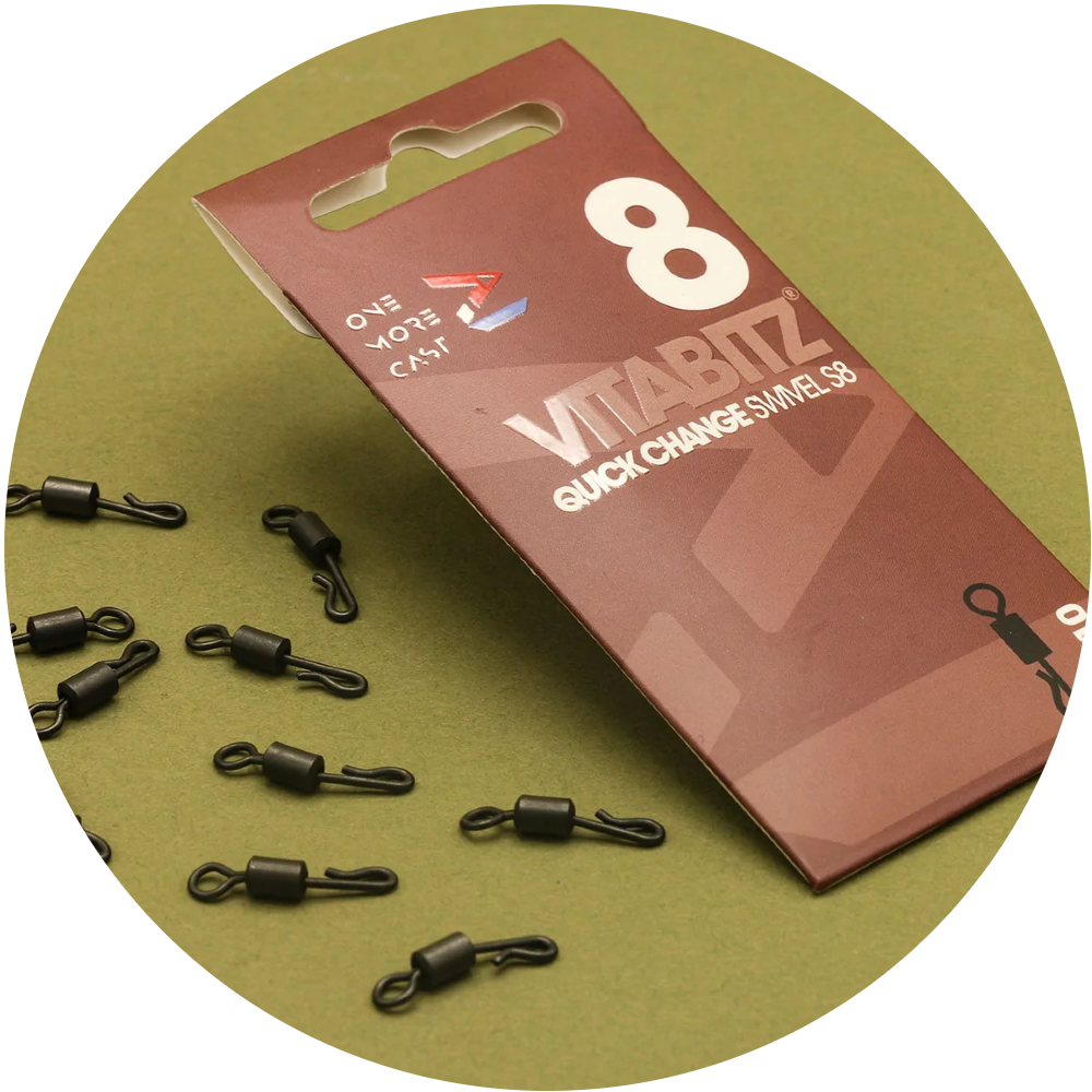 One more cast rychlovýměnný obratlík vitabitz quick change swivel 10 ks velikost 8