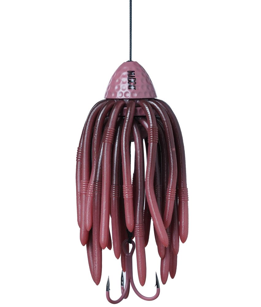 Madcat chobotnička worm teaser sinking 1,0 mm 220 lb 35 cm brown worm - 200 g