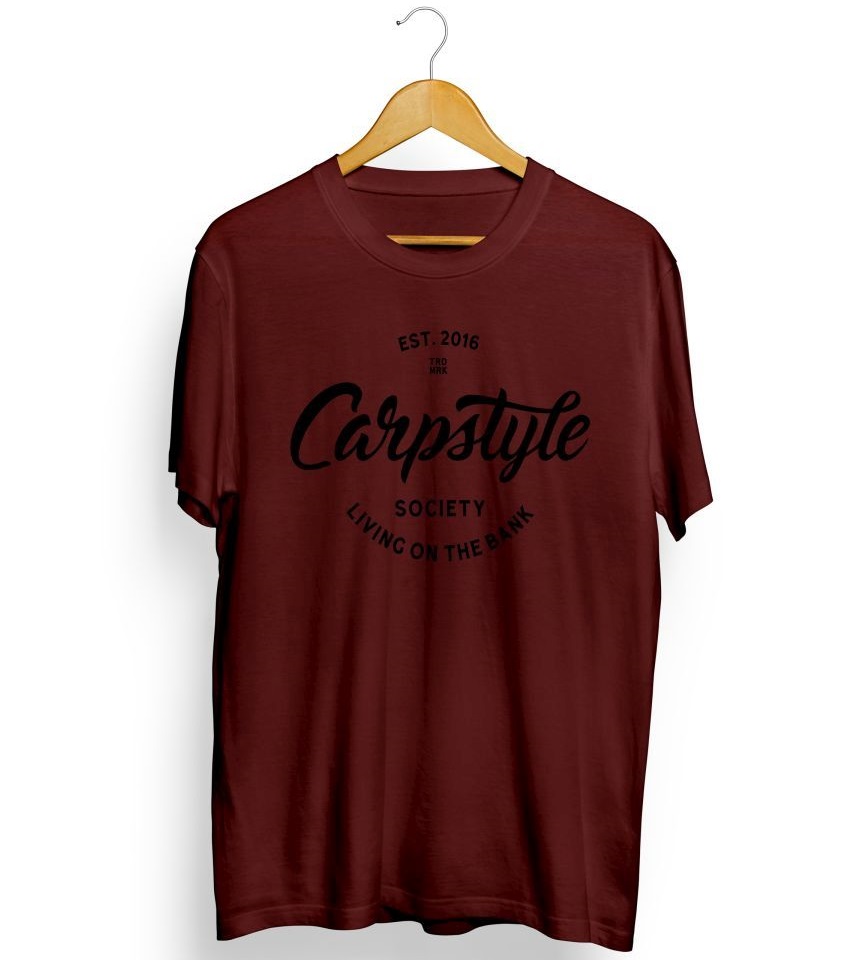 Carpstyle tričko t shirt 2018 burgundy-velikost l