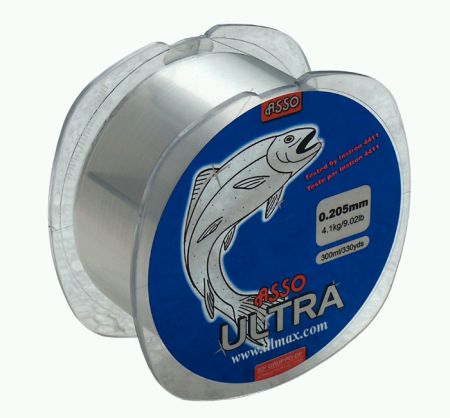 Levně Asso vlasec ultra crystal 300 m-průměr 0,20 mm / nosnost 8,2 kg