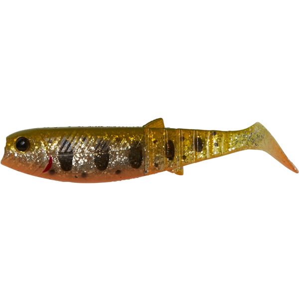 Savage Gear Gumová Nástraha Cannibal Paddletail Olive Smolt UV