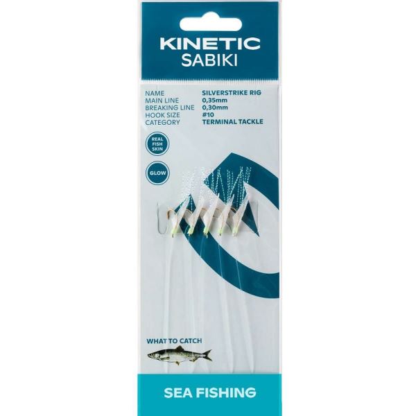 Kinetic Návazec Sabiki SilverStrike Fishskin Flash 150 cm