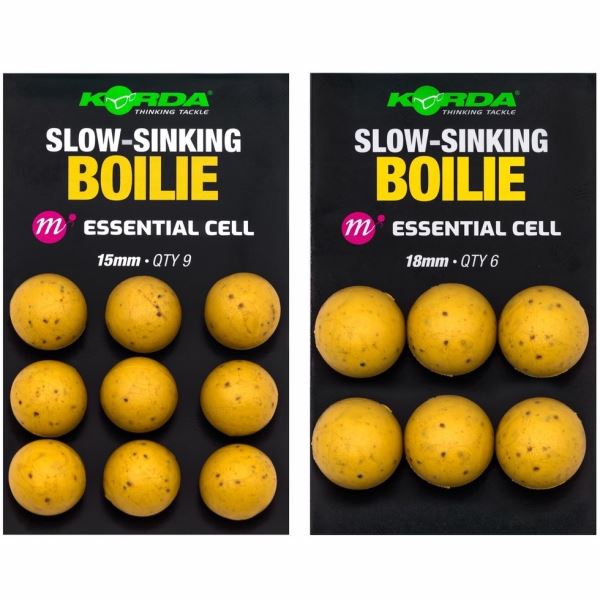 Korda Plastic Wafter Slow-Sinking Boilie Essential Cell