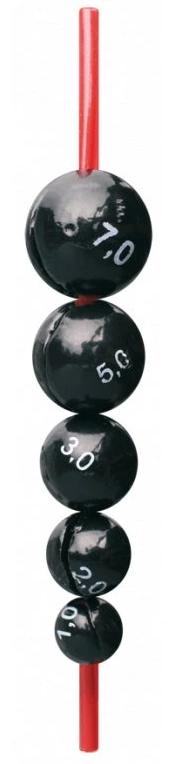 Cralusso zátěž globular wieght with silicone - 1,5 g 5 ks