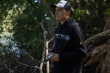 Sportex Rybářská Mikina s Kapucí Černá (2)