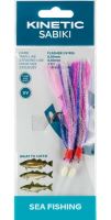 Kinetic Návazec Sabiki Flasher UV Purple Pink Silver 150 cm 7/0