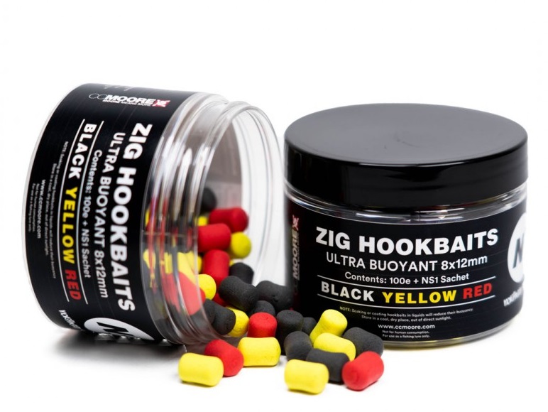 Cc moore plovoucí nástrahy ns1 zig hookbaits 8x12 mm 100 ks