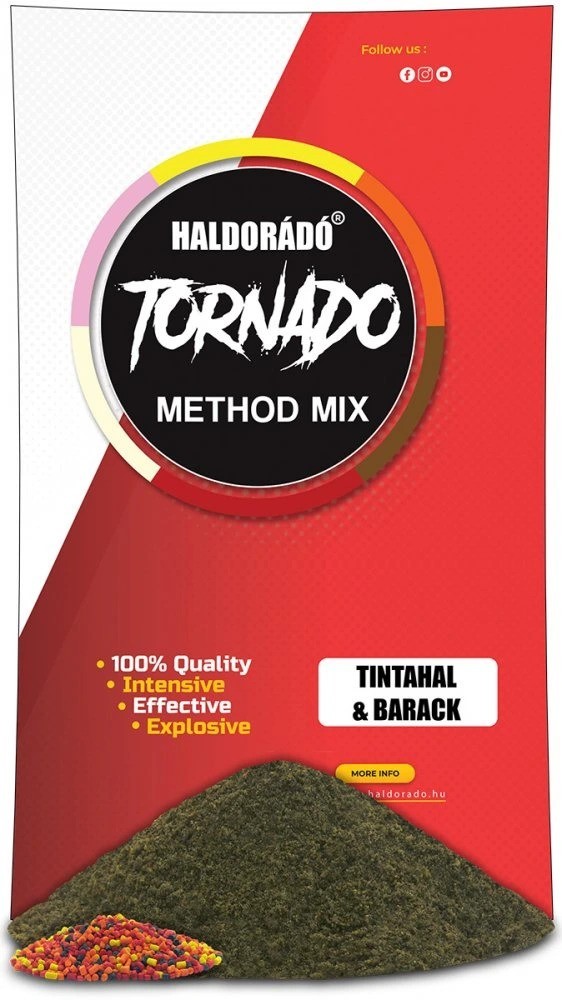 Haldorádó method mix tornado 500 g - kalamáry broskev