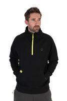 Matrix Mikina Black Edition 1/4 Zip Sweat Black Lime (1)