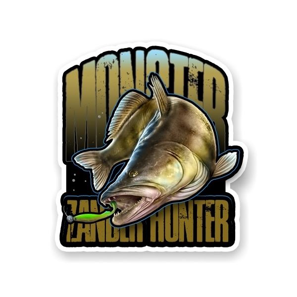 4ANGLERSDESIGN Samolepka 39 Monster Zander Hunter