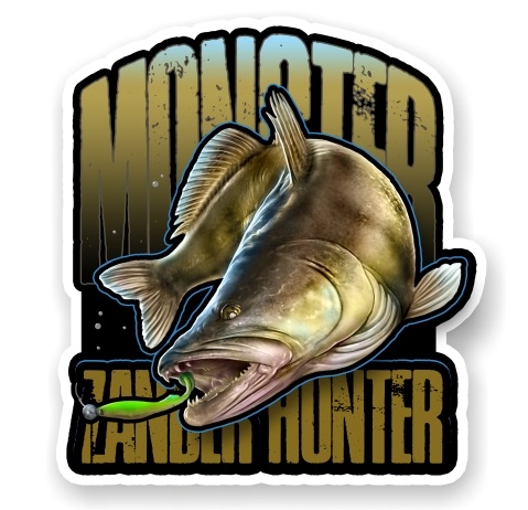 Levně 4anglersdesign samolepka 39 monster zander hunter