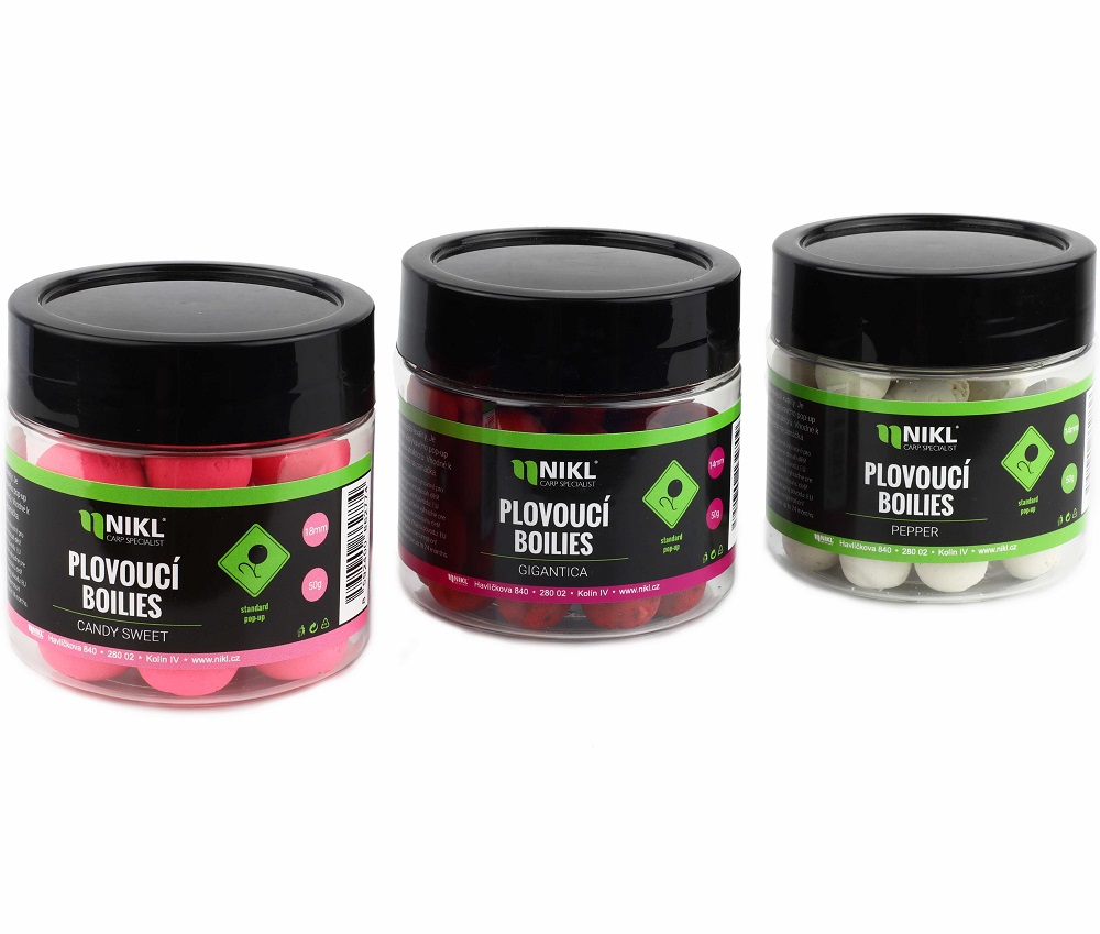 Levně Nikl plovoucí boilie candy sweet 50 g - 16 mm