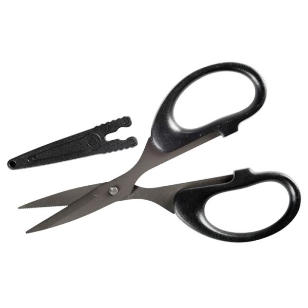 Giants Fishing Nůžky Černé Scissors With Safety Cap