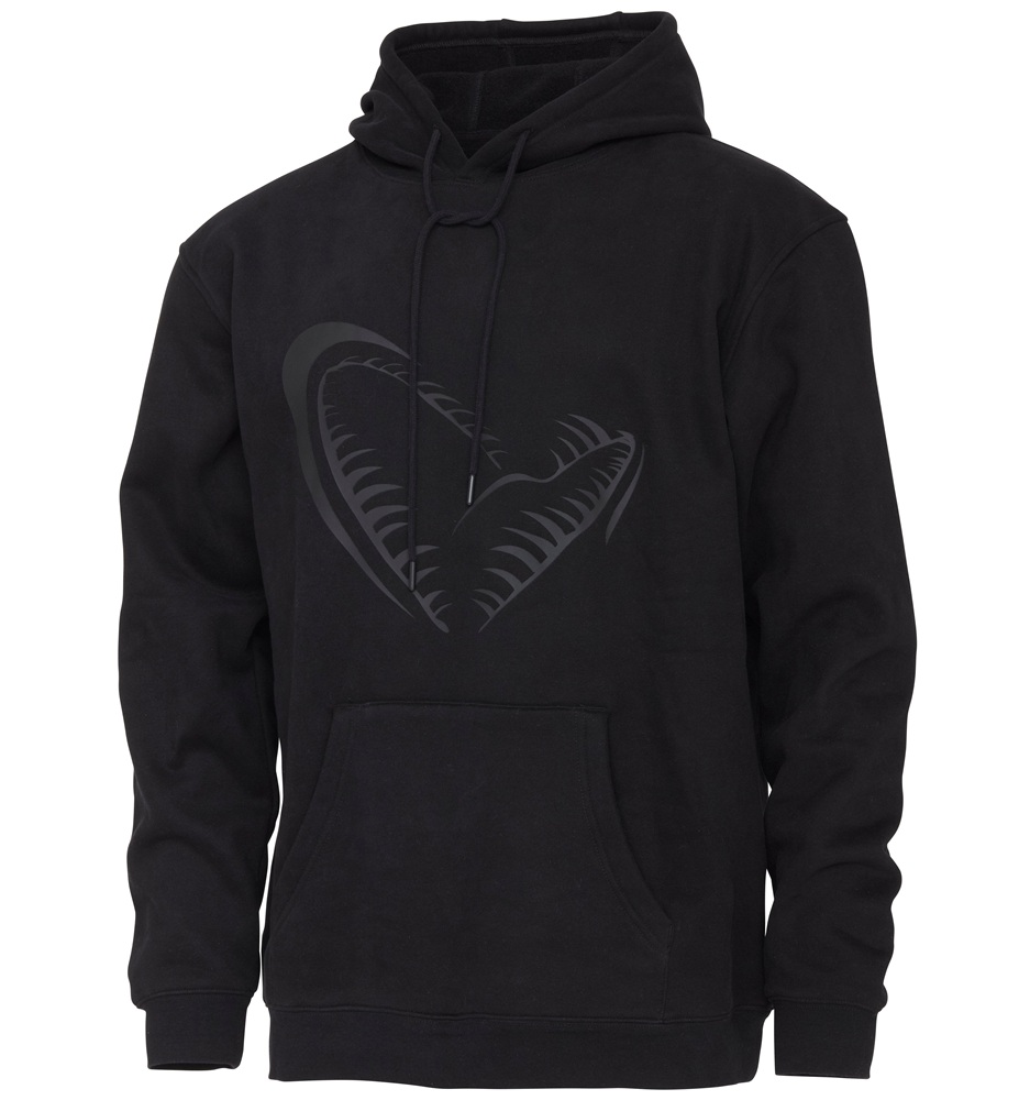 Savage gear mikina jaw hoodie black - l