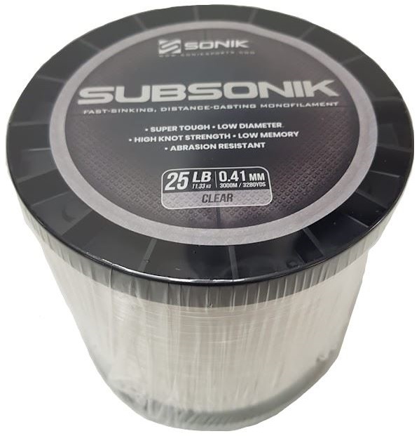 Levně Sonik vlasec subsonik clear 3000 m - 0,41 mm 11,33 kg