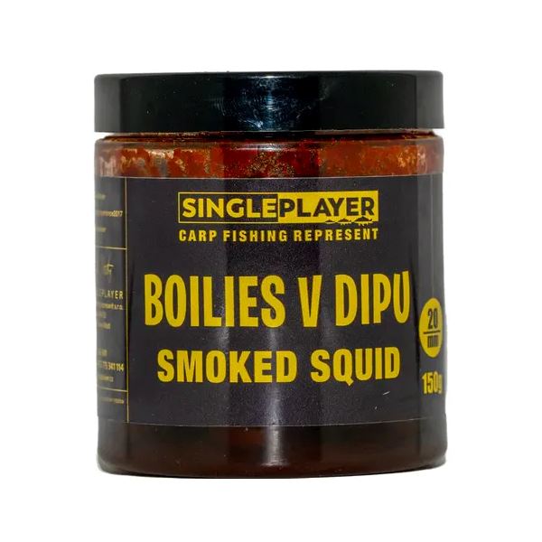 Singleplayer Boilies v Dipu Smoked Squid 150 g 20 mm