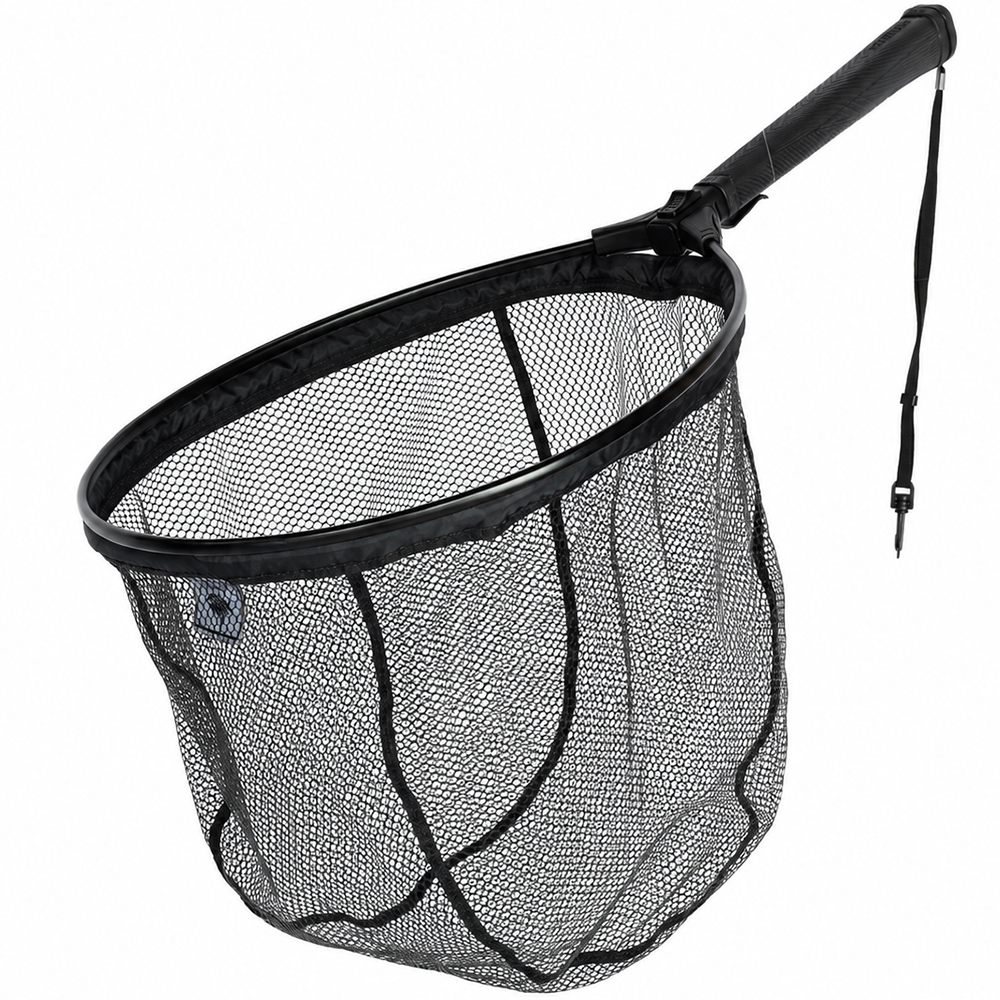 Giants fishing plovoucí podběrák s pogumovanou síťkou deluxe rubber float m 45x35 cm