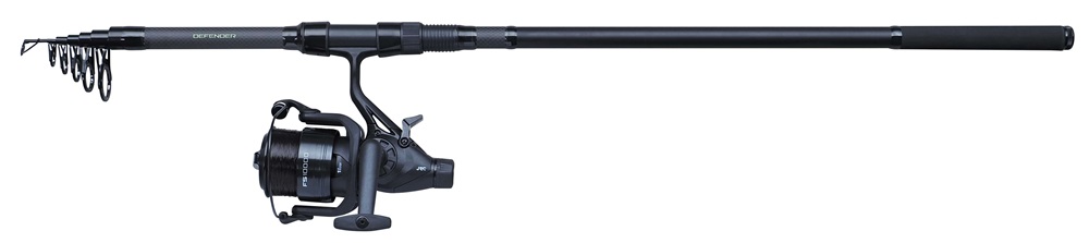 Jrc prut defender ii tele combo 3,60 m 3 lb + naviják + pouzdro
