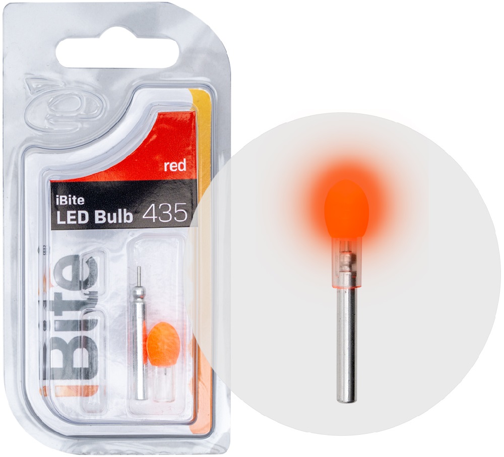 Levně Ibite světlo bulb led + 435 baterie - červená