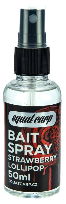 Levně Squat carp bait spray strawberry lollipop 50 ml