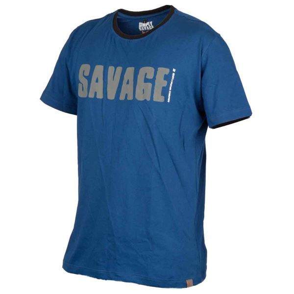 Savage Gear Triko Simply Savage Tee Blue